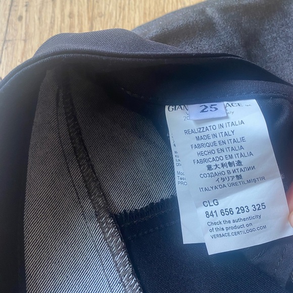 Versace two tone metallic jeans - Picture 4 of 5